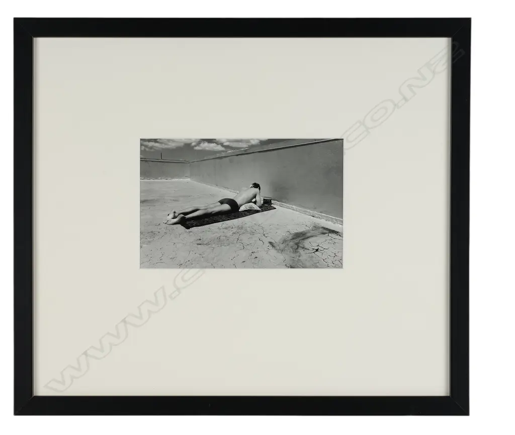 Bruce Foster (1948-) - Man sunbathing, Image 1++